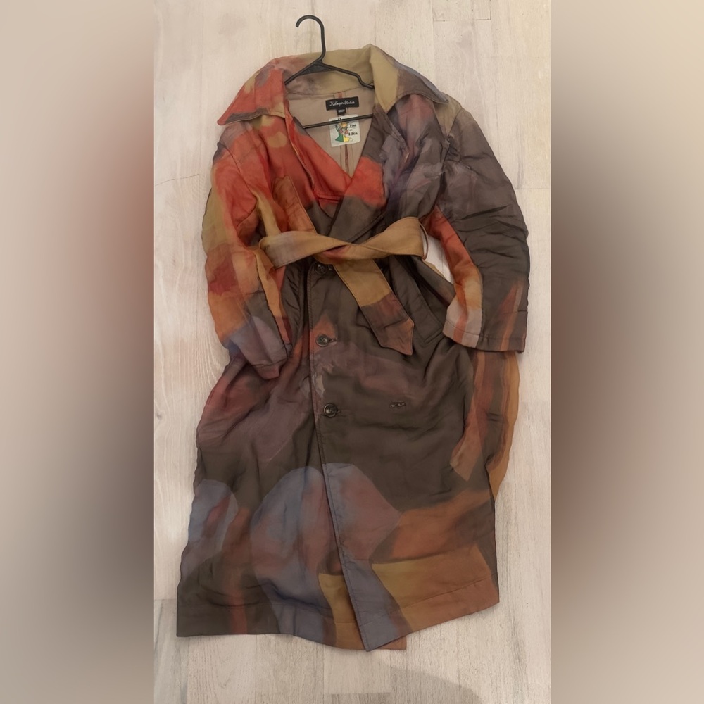 KID SUPER printed trench coat